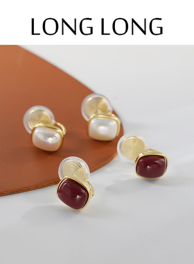 简约小巧几何珍珠法式耳环无耳洞一体蚊香盘防痛防掉耳夹时尚气质