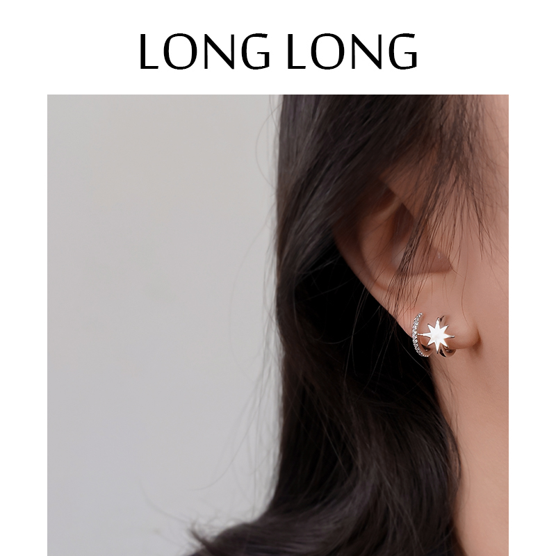 百搭时尚芒星蚊香盘耳夹