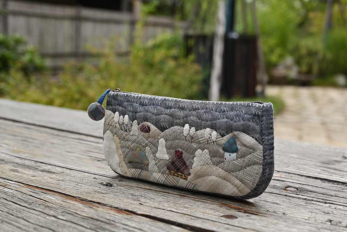 手工DIY材料包/玫瑰拼布材料包/随身手拿包/收纳包【不是成品】