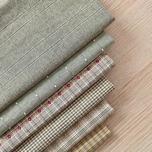 纯棉布 4码 日本进口先染布 0115 拼布布料 单位 手工DIY