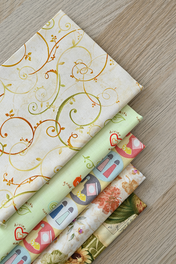 特价 进口拼布布料 美国印花布 手工DIY棉布 5色组 0620-4