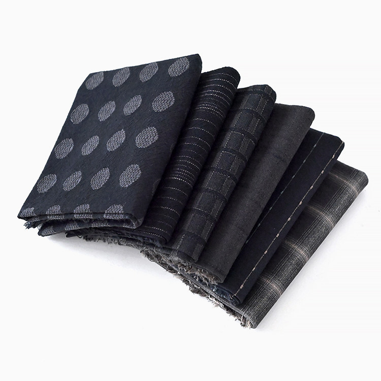 日本进口先染布 手工DIY拼布布料 纯棉布  6色组