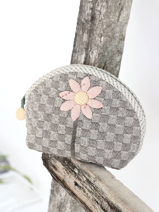 新品 手工DIY材料包/玫瑰拼布材料套包/太阳花手拿包【不是成品】