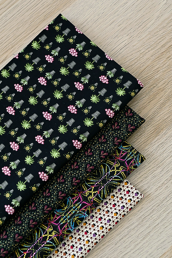 特价 进口拼布布料 美国印花布 手工DIY棉布 4色组 0720-12