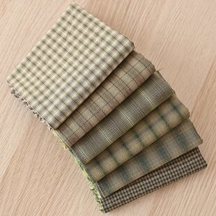 拼布布料 4码 日本进口先染布 0115 纯棉布 单位 手工DIY棉布