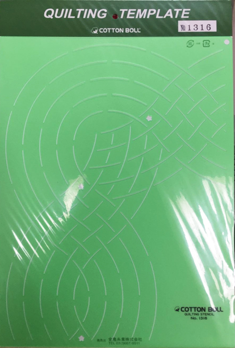 正品 日本进口金龟 COTTON BOLL 大绗缝模板 430110系类