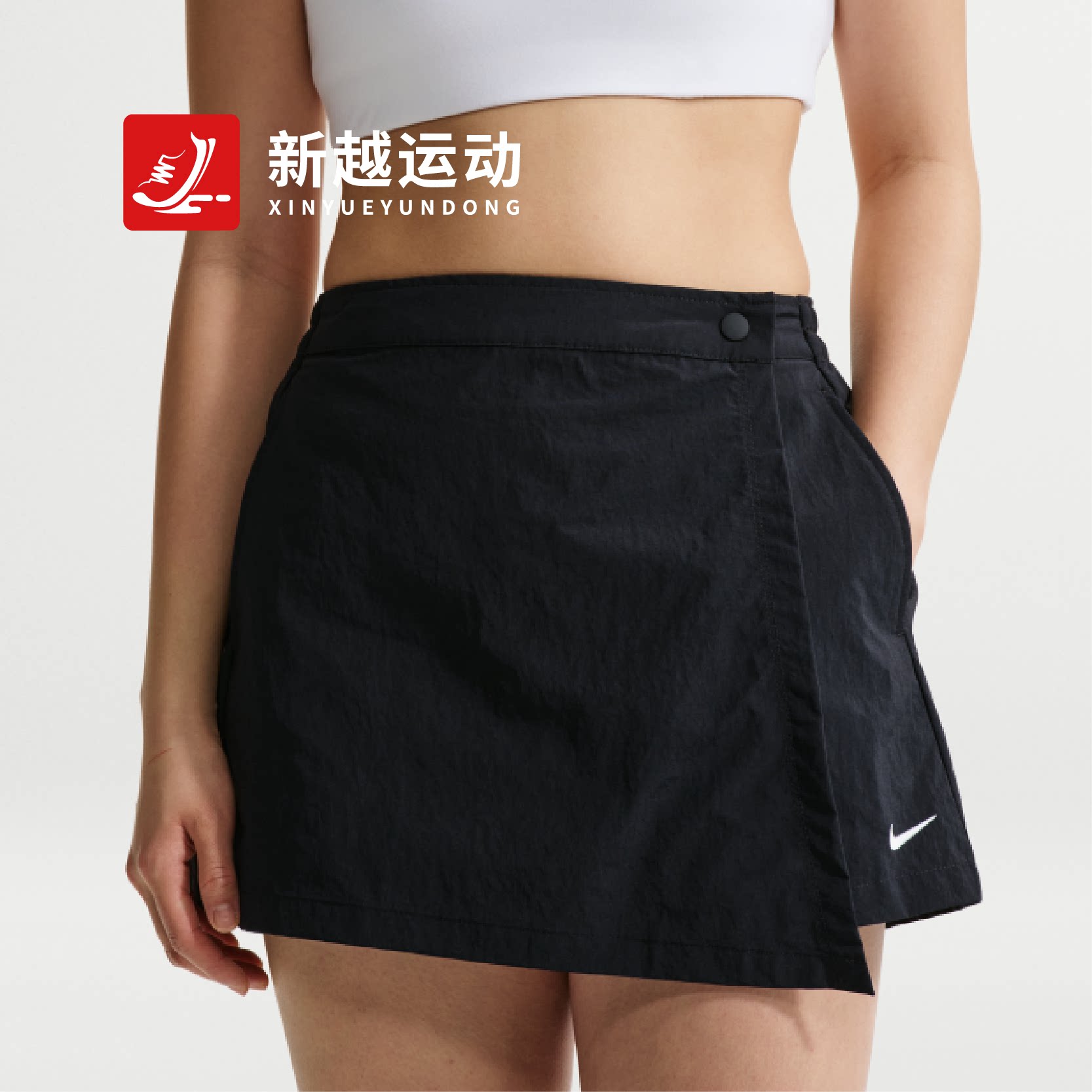 NIKE耐克2026夏季新款女子运动休闲A字半身裙短裤裙裤IR1649-010