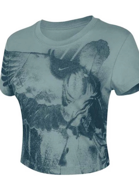 NIKE/耐克 AS W NSW CHLLKNTCRP 女子运动休闲短袖T恤HV5001-017