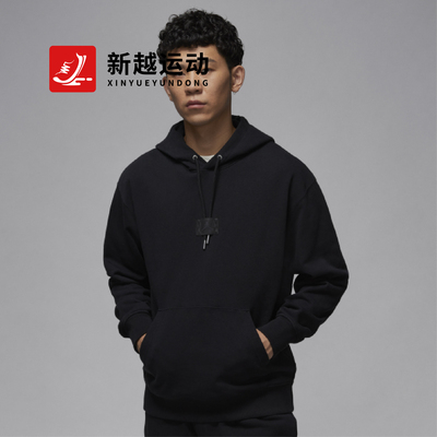 NIKE/耐克 薄绒卫衣男冬季黑色针织上衣套头连帽衫 FV7248-010