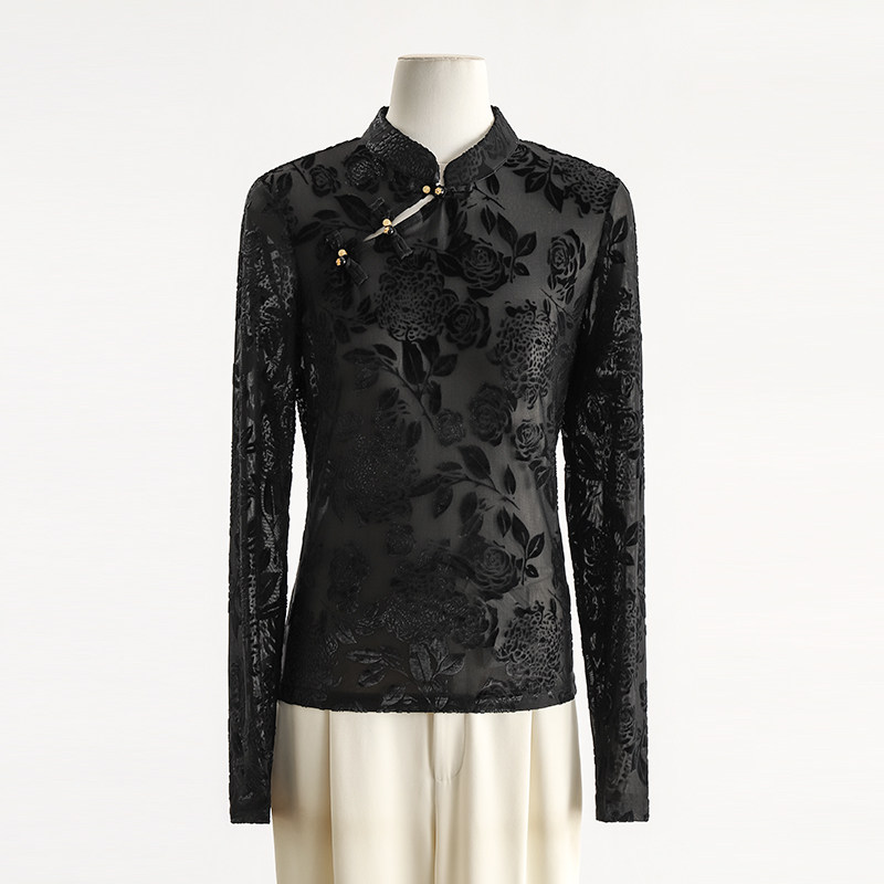 专柜正品折扣●国风衬衫高级气质修身长袖小衫百搭上衣2025冬新款,女装/女士精品,衬衫,淘宝优惠券,粉丝福利购,淘宝优惠卷