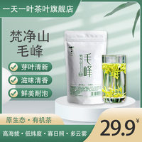 一天一叶毛峰绿茶 2024新茶贵州梵净山毛峰茶高山茶 手工茶叶100g