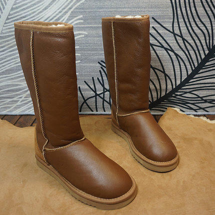 71-6 真皮羊皮毛一体雪地靴 套筒经典款高筒5815 棉靴