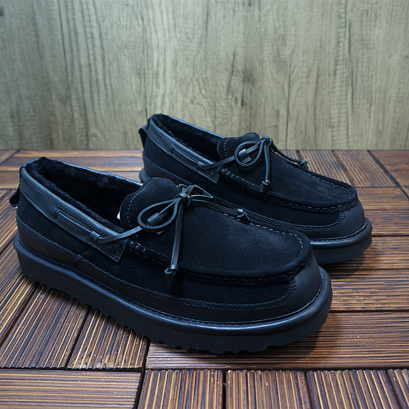 5-12秋冬新款真皮牛皮羊毛男士雪地靴 懒人鞋 套脚豆豆鞋,流行男鞋,时尚雪地靴,淘宝优惠券,粉丝福利购,淘宝优惠卷