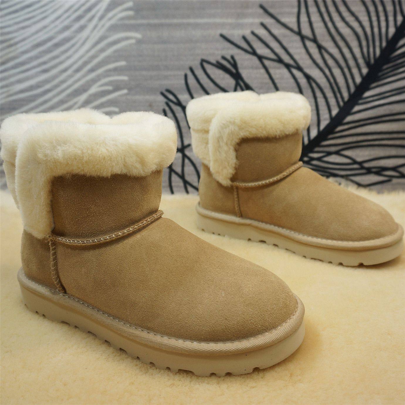 98-7真皮牛皮羊毛保暖女士雪地靴新款套筒短筒靴冬季保暖棉靴,女鞋,时尚雪地靴,淘宝优惠券,粉丝福利购,淘宝优惠卷