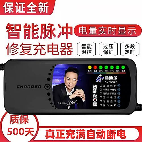电动车铅酸电池充电器电摩三轮车四轮大功率60V72V84V96V智能通用