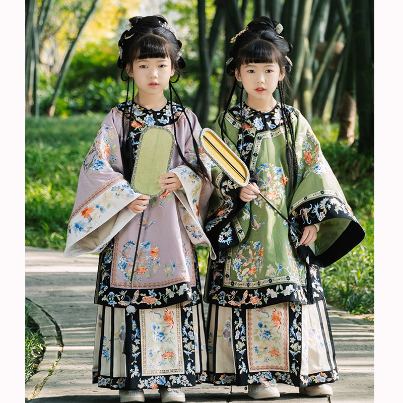 万圣节中式恐怖cos鬼新娘清汉女服装格格汉服清朝满清旗装cosplay