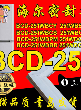 海尔冰箱密封条磁性门封胶条 BCD-251WBSV WBCS WBCZ WDGW WDPM