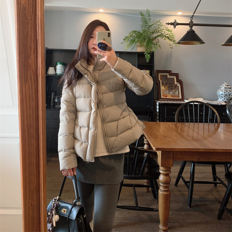 版型绝绝子~！J*Y弧度收腰+花瓣式下摆超显瘦羽绒服