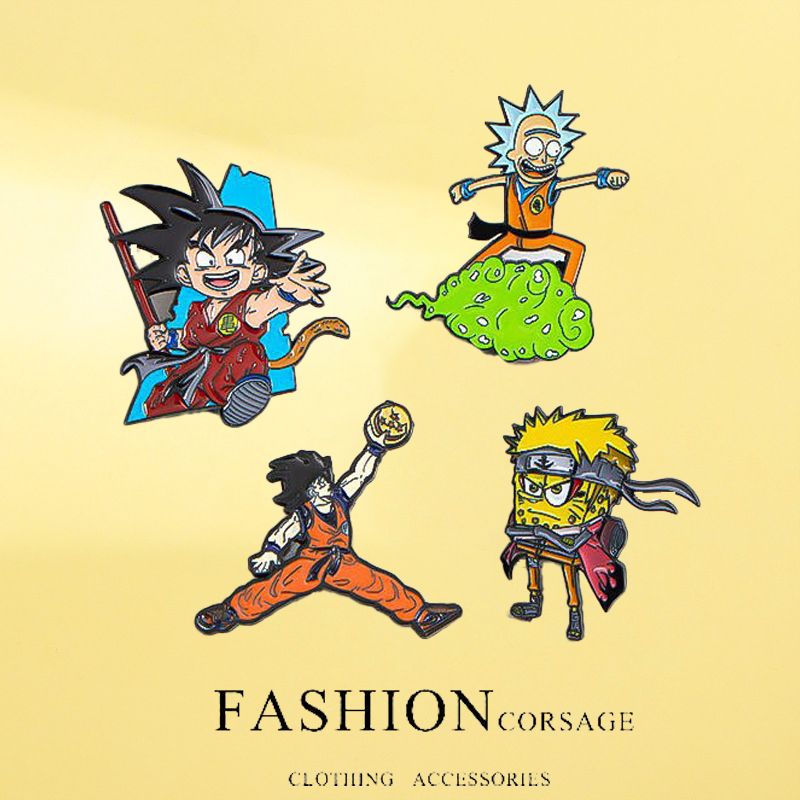 七龙珠孙悟空合金胸针金属徽章