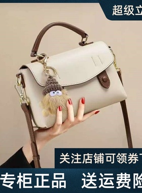 Viney包包女士2025新款秋冬剑桥包真皮女包高级感小包单肩手提包