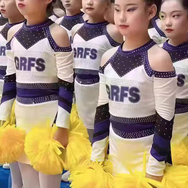 专业儿童啦啦操比赛服拉拉队演出服舞台艺术体操表演健美操舞蹈服