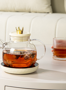 新款家居实用恒温玻璃水壶带杯子家用茶具带礼盒套装乔迁礼品礼物