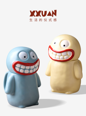 丑萌手工大嘴泥怪马克杯创意搞怪陶瓷杯子生日礼物学生开学伴手礼