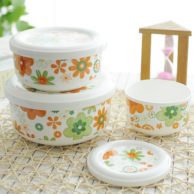 微波炉专用器皿加热饭盒有带盖陶瓷保鲜大汤碗骨瓷蒸碗蒸蛋碗家用