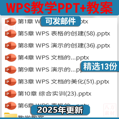 WPS Office办公软件应用教学PPT课件模板教案大纲备课教学设计