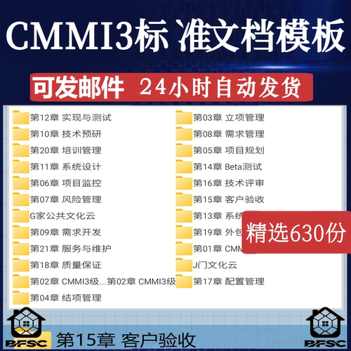 CMMI3极简留白PPT模板标准文档项目管理规范模板软件系统规划需求