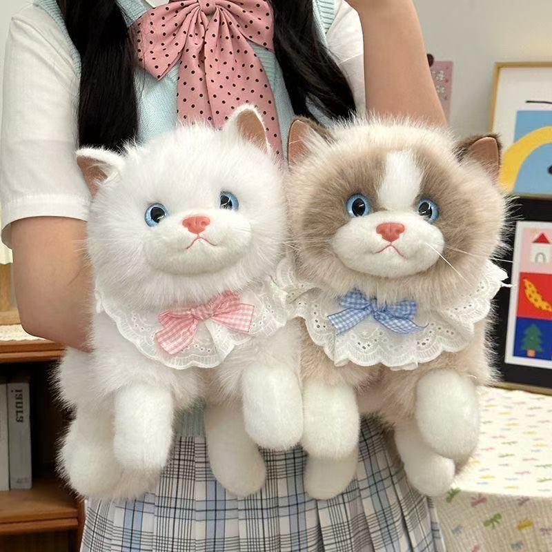 趴款仿真布偶猫公仔毛绒玩具