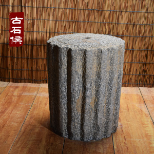 促旧石墩老柱底座收藏农村老旧石器石雕石座椅子老柱墩青石仿古柱