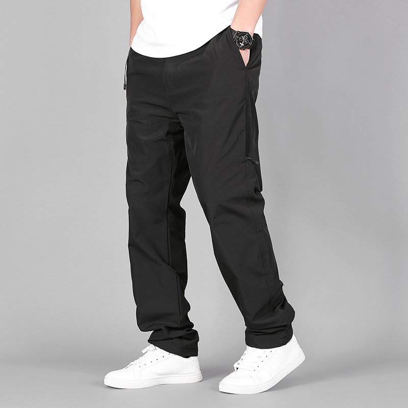 冬季新品加绒防风防水男士直筒冬天保暖工装裤男商务休闲裤长裤子