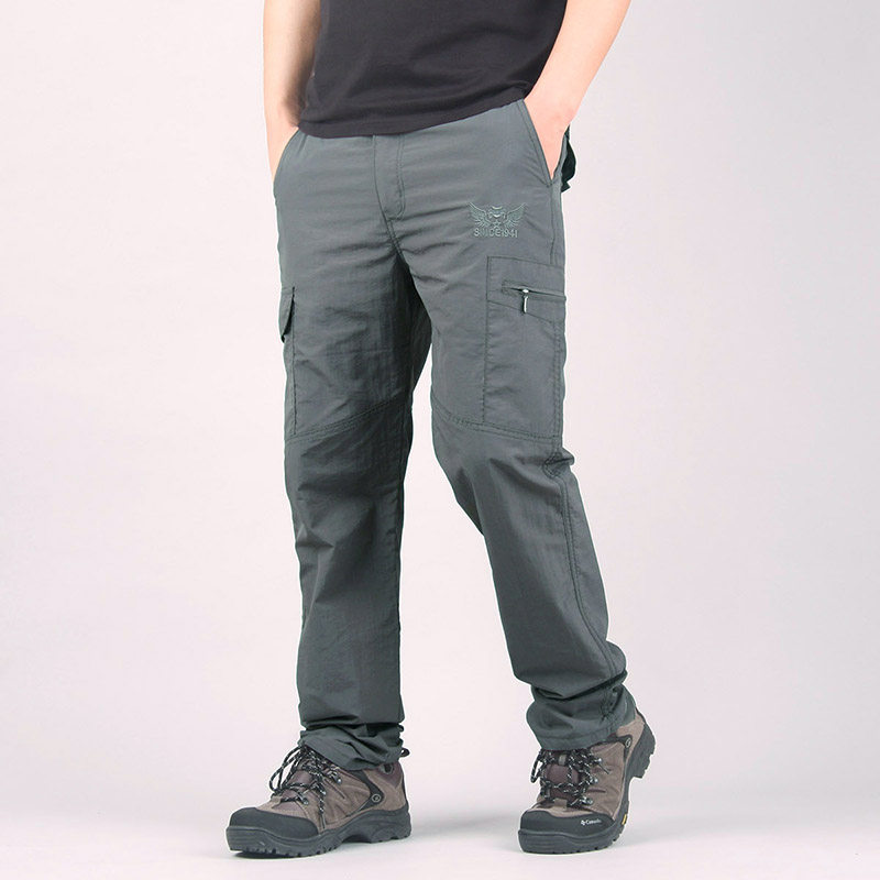春夏薄户外登山休闲裤多袋工装裤