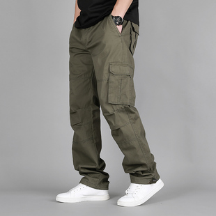 休闲百搭多口袋男士 工装 裤 2025春季 子秋季 纯色直筒裤 男长裤 新品