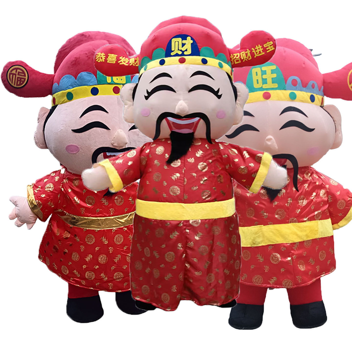2026年新款充气财神爷福禄寿卡通人偶服玩偶服年会活动角色道具服