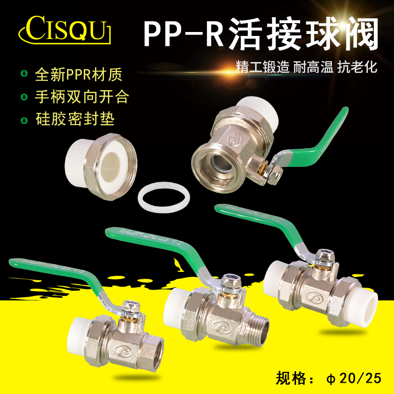 黄铜ppr63分活接内外丝