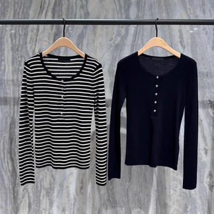 C系列 针织衫 正品 细支绵羊毛亨利领修身 MBE3SWT004 2025秋新品