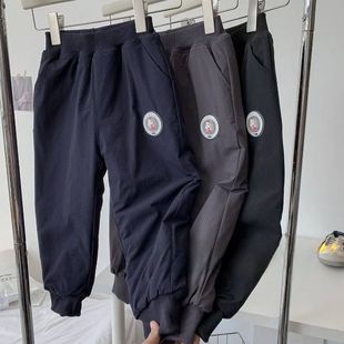 男女童外穿宝宝夹棉卫裤 儿童棉裤 子加厚卡通长裤 防风防水裤 冬季