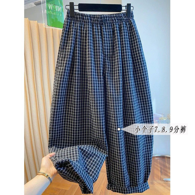 小个子145高腰九分休闲裤女夏季