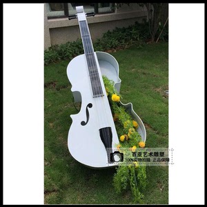 现货小提琴仿真乐器公园小区歌剧院景观装饰雕塑摆件
