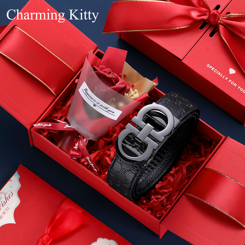 【尊享礼物】男士真皮自动扣腰带