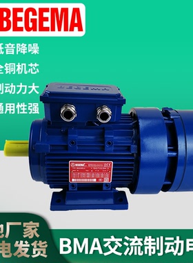 BEGEMA100LB4-2.2/3/4/5.5KW立式B5B14交流铝壳制动刹车电机电镀