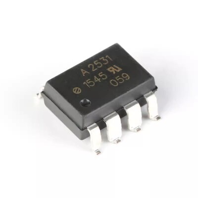 原装正品 贴片 HCPL-2531-500E SMD-8 双通道 高速光电耦合器芯片