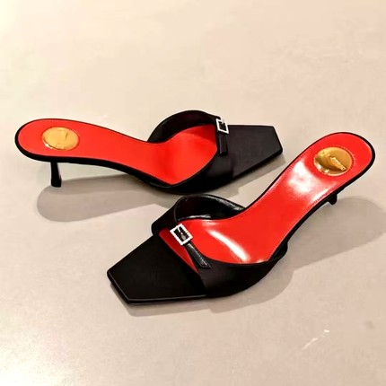 凉鞋女外穿2025新款绝美高跟鞋细跟气质名媛高级感不累脚凉拖鞋