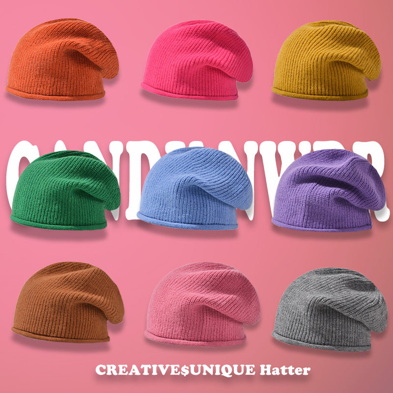 百搭毛线帽包头帽堆堆帽堆堆帽