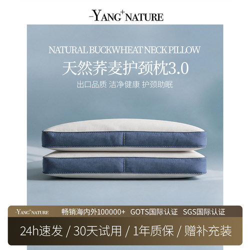 氧家荞麦枕承托颈椎睡得稳