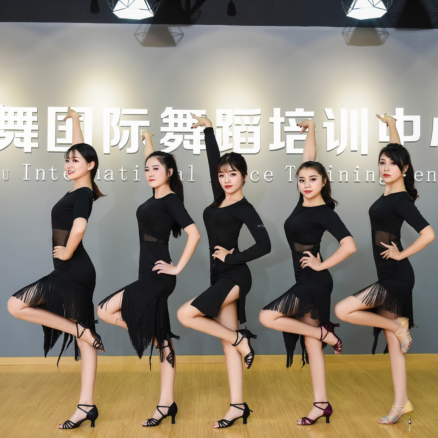 2020新款成人拉丁舞服网纱短袖