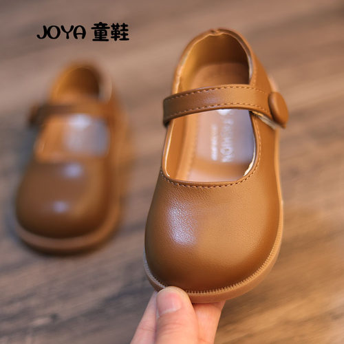 joya童鞋春季2026新款皮鞋奶奶鞋