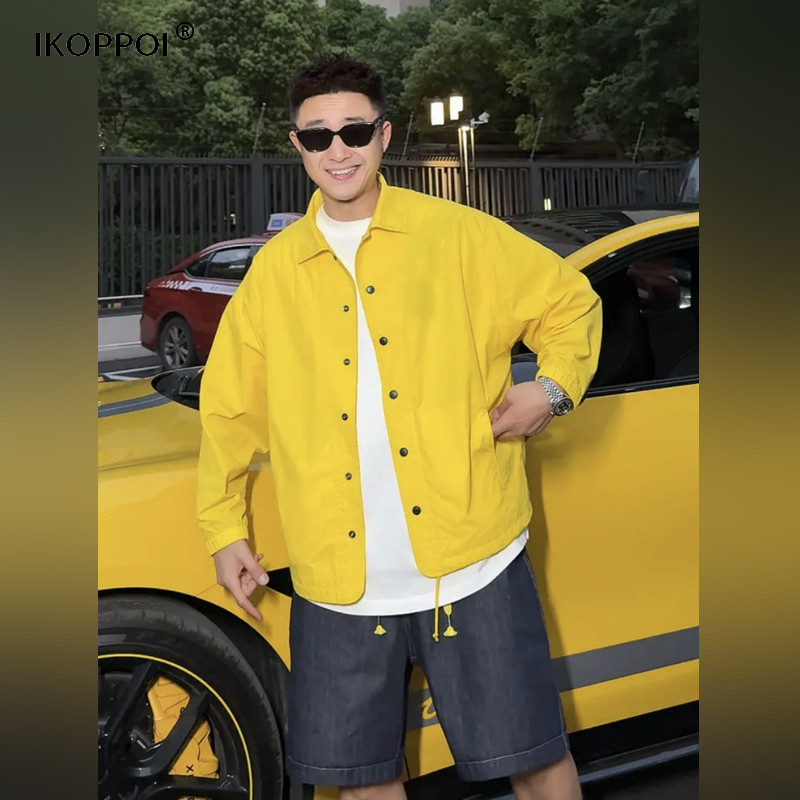 高端男士夏季潮牌轻薄长袖翻领衬衫夹克时尚百搭情侣款户外防晒衣